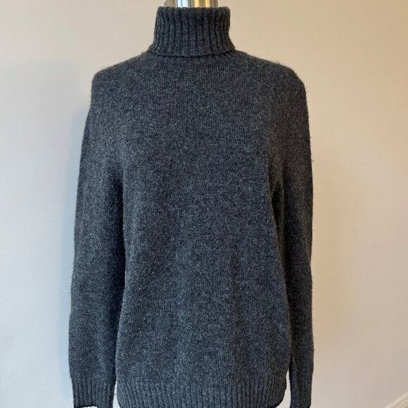 Mens Express Wool Blend Turtleneck Sweater, Size Small - Picture 2 of 6